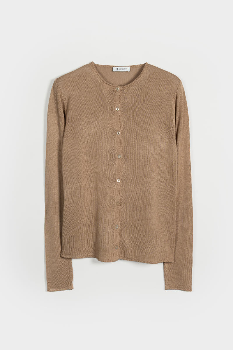 Cardigan Donna Viscosa Vanessa Beige