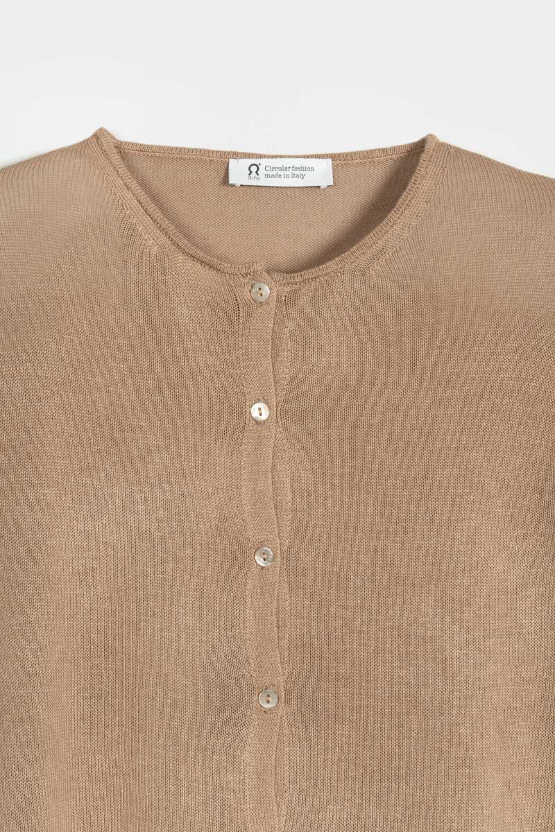 Cardigan Donna Viscosa Vanessa Beige
