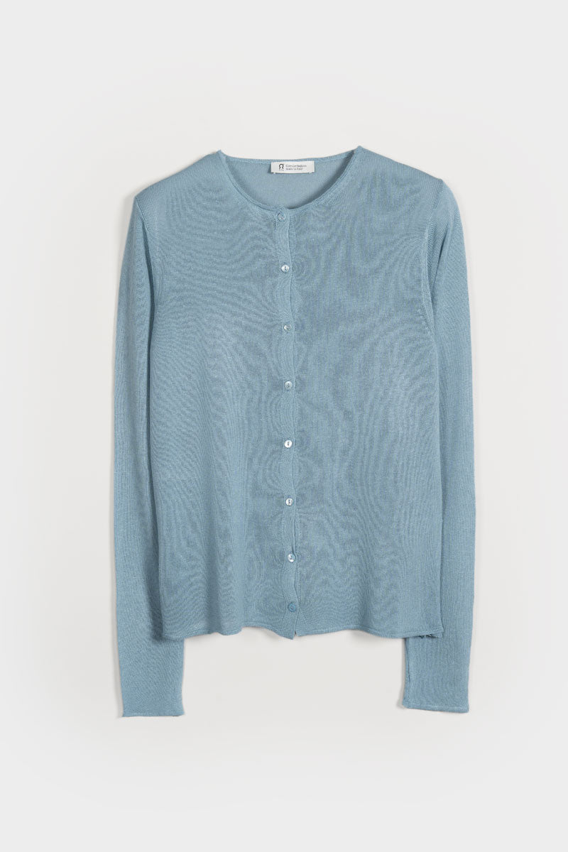 Azzurro Polvere | Cardigan Viscosa Donna Vanessa