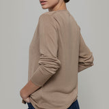 Cardigan Donna Viscosa Vanessa Beige - Rifò Lab Moda circolare made in Italy