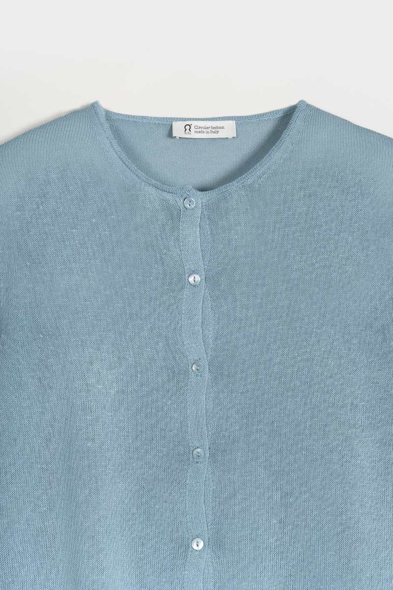 Azzurro Polvere | Cardigan Viscosa Donna Vanessa
