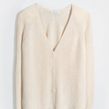 Cardigan Donna Cotone Rigenerato Aspasia Bianco