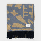Coperta Cotone Rigenerato Cody Giallo Denim