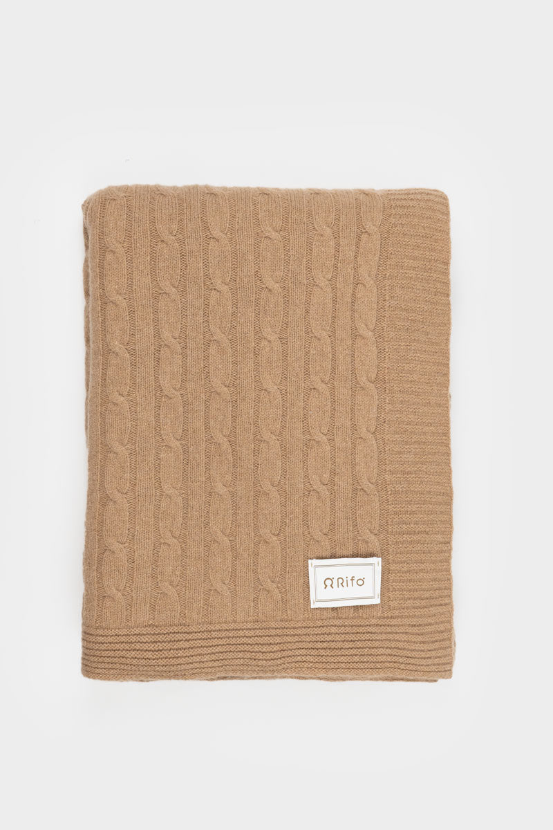 Coperta Lana e Cashmere Rigenerato Elide - Moda Circolare Made in Italy Rifò