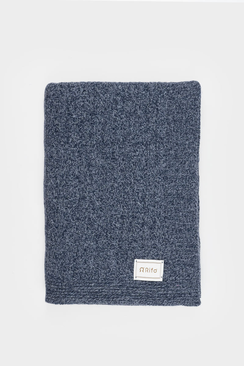Coperta Lana e Cashmere Rigenerato Elide - Moda Circolare Made in Italy Rifò