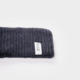 Grigio Carbone | Fascia per Capelli Cashmere Rigenerato Lara