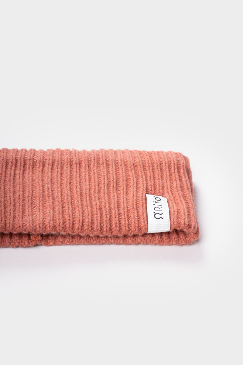 Rosa Pompelmo | Fascia per Capelli Cashmere Rigenerato Lara