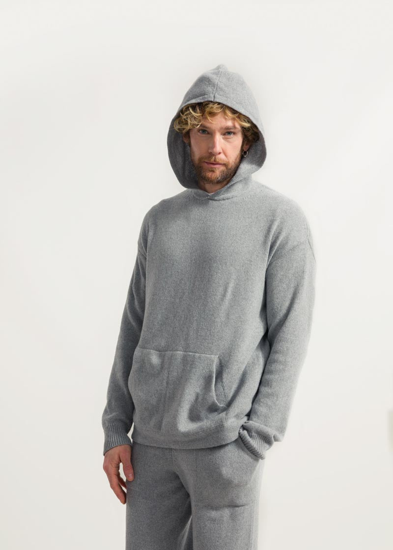 Felpa Uomo Cashmere Rigenerato Apollo Grigio