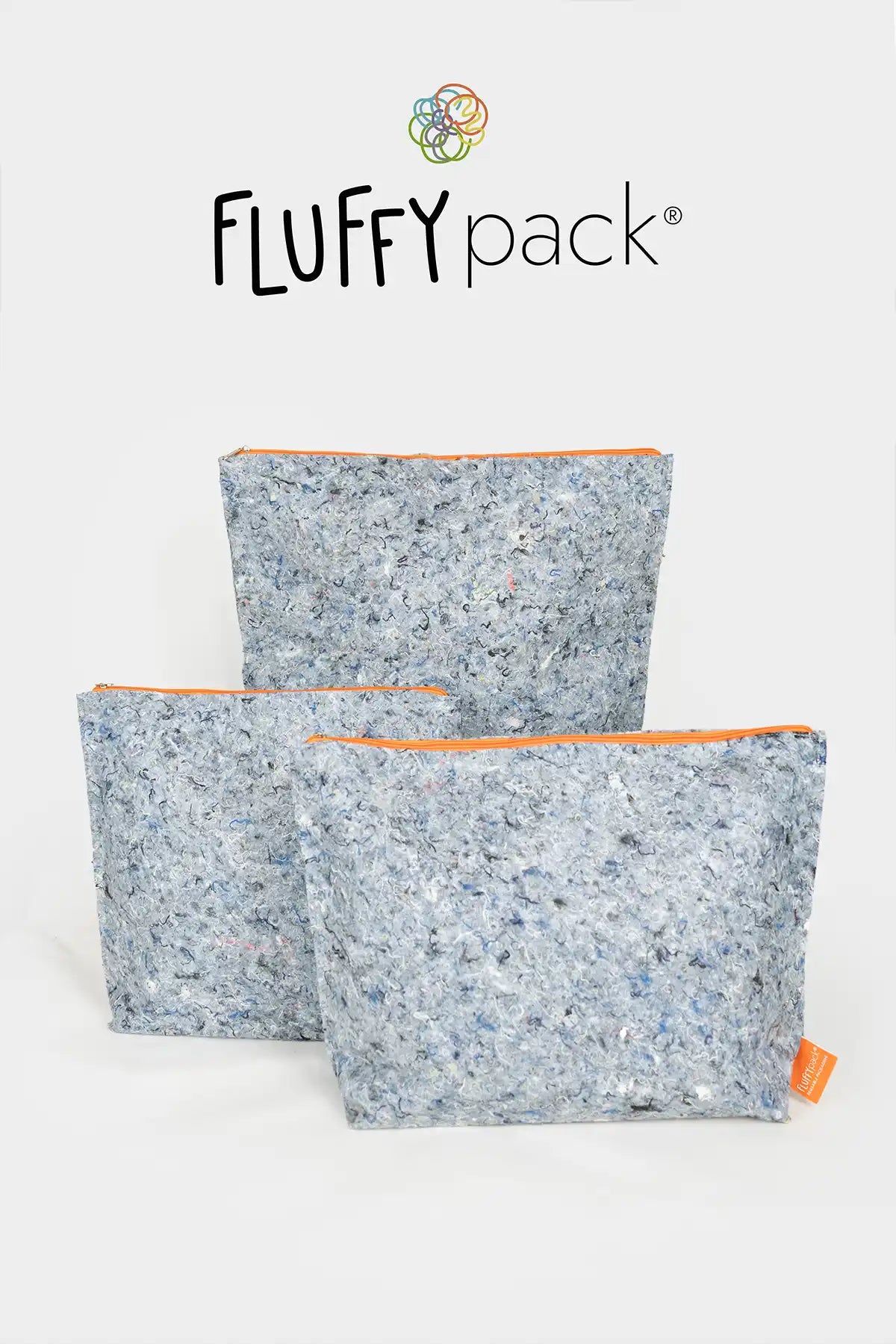 Fluffypack packaging in feltro sostenibile e riutilizzabile Rifo Moda Circolare Made in Italy.webp
