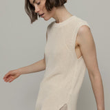 Gilet Donna Cotone Rigenerato Adelaide Bianco