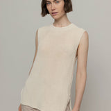 Gilet Donna Cotone Rigenerato Adelaide Bianco
