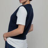 Gilet Donna Scollo V Lana Melania - Rifò Lab Moda circolare made in Italy