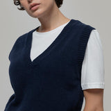 Gilet Donna Scollo V Lana Melania - Rifò Lab Moda circolare made in Italy