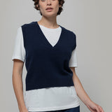 Gilet Donna Scollo V Lana Melania - Rifò Lab Moda circolare made in Italy