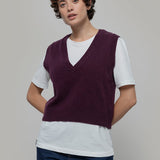 Gilet Donna Scollo V Lana Melania - Rifò Lab Moda circolare made in Italy