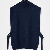 Pettorina Lana Rigenerata Gilet Lana Aperto Donna Delia - Rifò Lab Moda circolare made in Italy