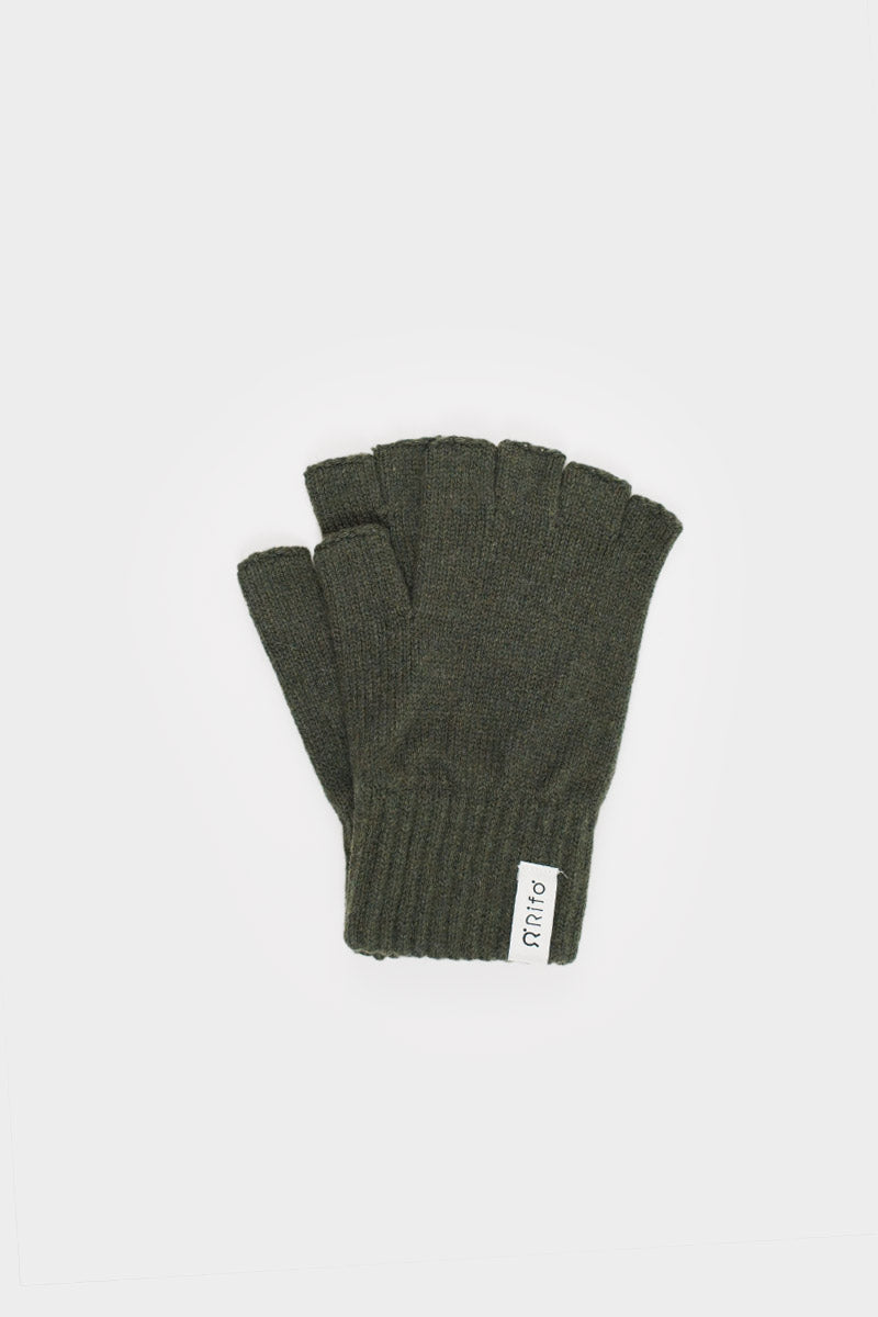 Guanti Senza Dita, 100% Alpaca, Scalda Polsi In Lana Lavorata A - Foto 3