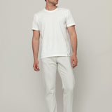 Pantaloni Jeans Uomo Cotone Rigenerato Kai Ecrù