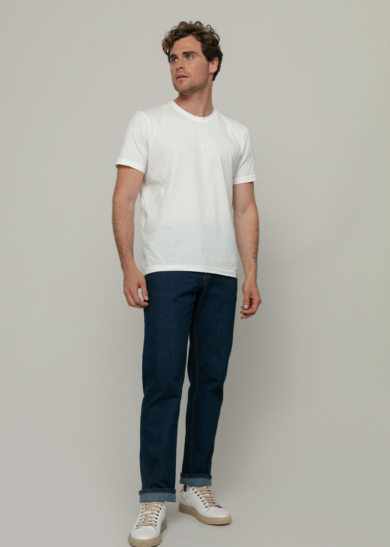 Pantaloni Jeans Uomo Cotone Rigenerato Kai Blu Indigo