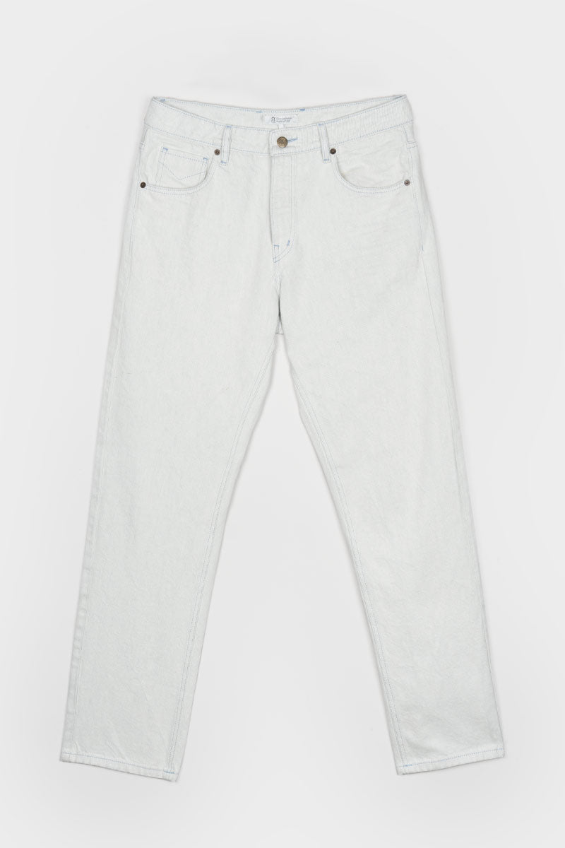 Pantaloni Jeans Uomo Cotone Rigenerato Kai Ecrù