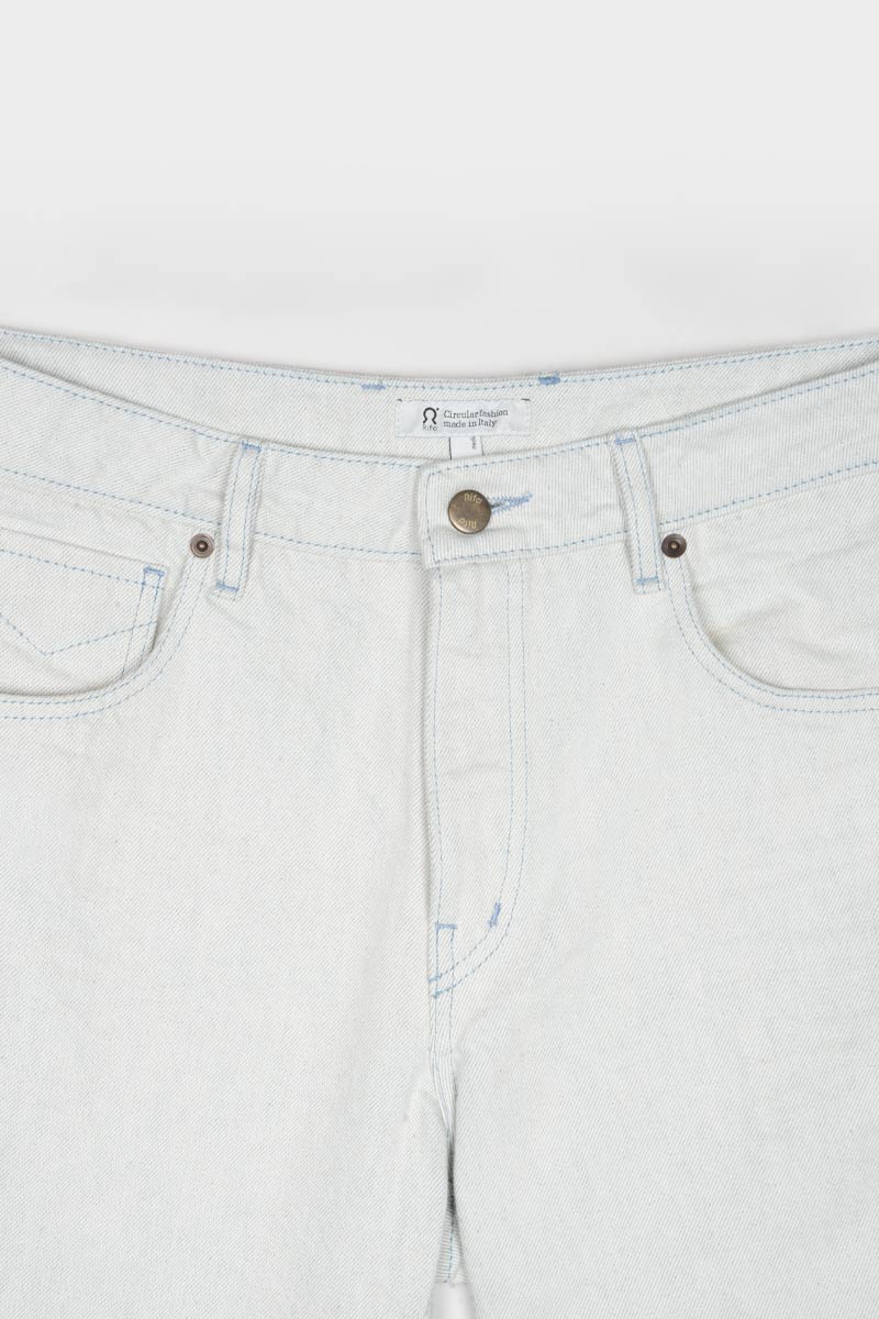 Pantaloni Jeans Uomo Cotone Rigenerato Kai Ecrù