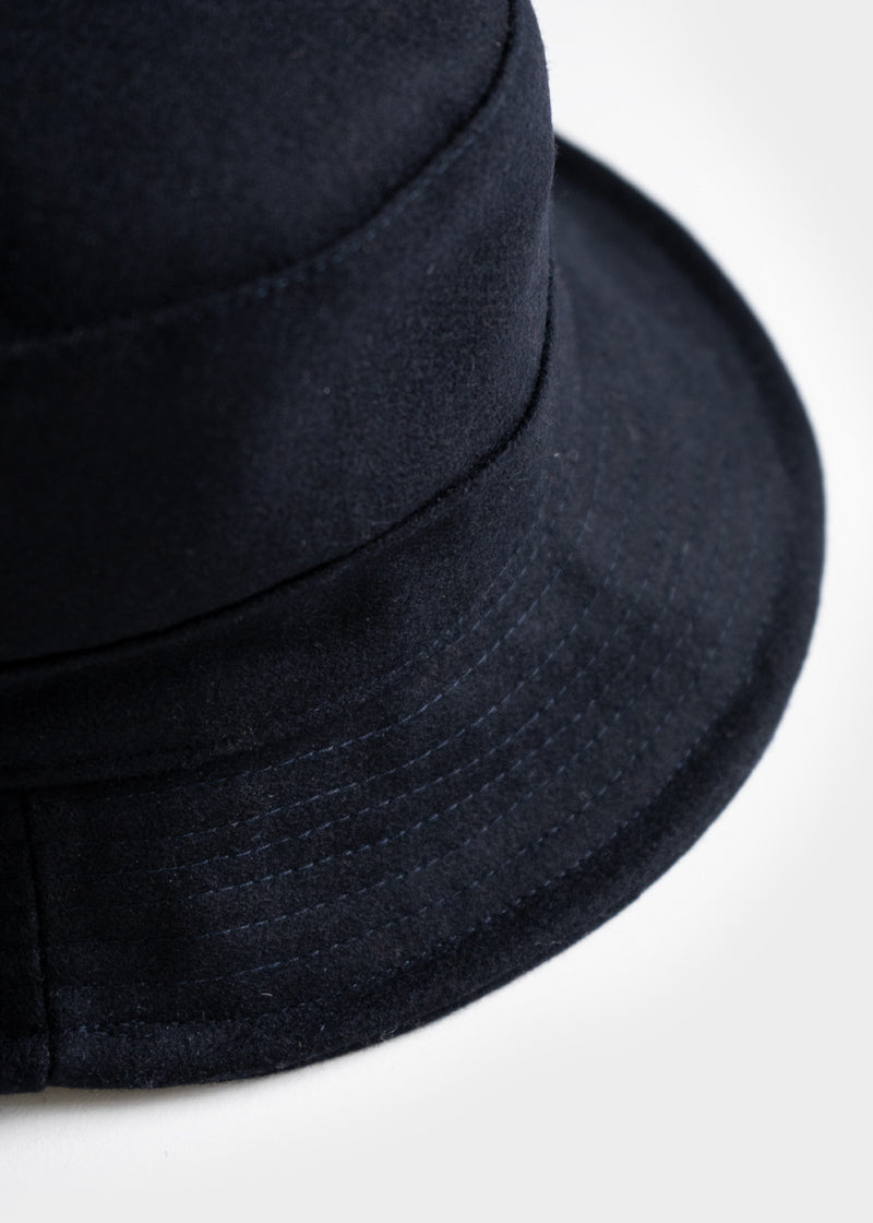 Blu Marina | Cappello Bucket Panno Lana Rigenerata Jules