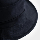 Blu Marina | Cappello Bucket Panno Lana Rigenerata Jules