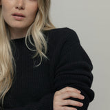 Maglia Donna Cashmere Rigenerato Melissa Nero