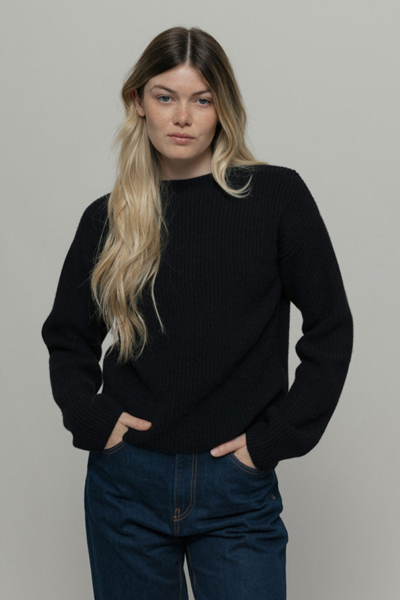 Maglia Donna Cashmere Rigenerato Melissa Nero