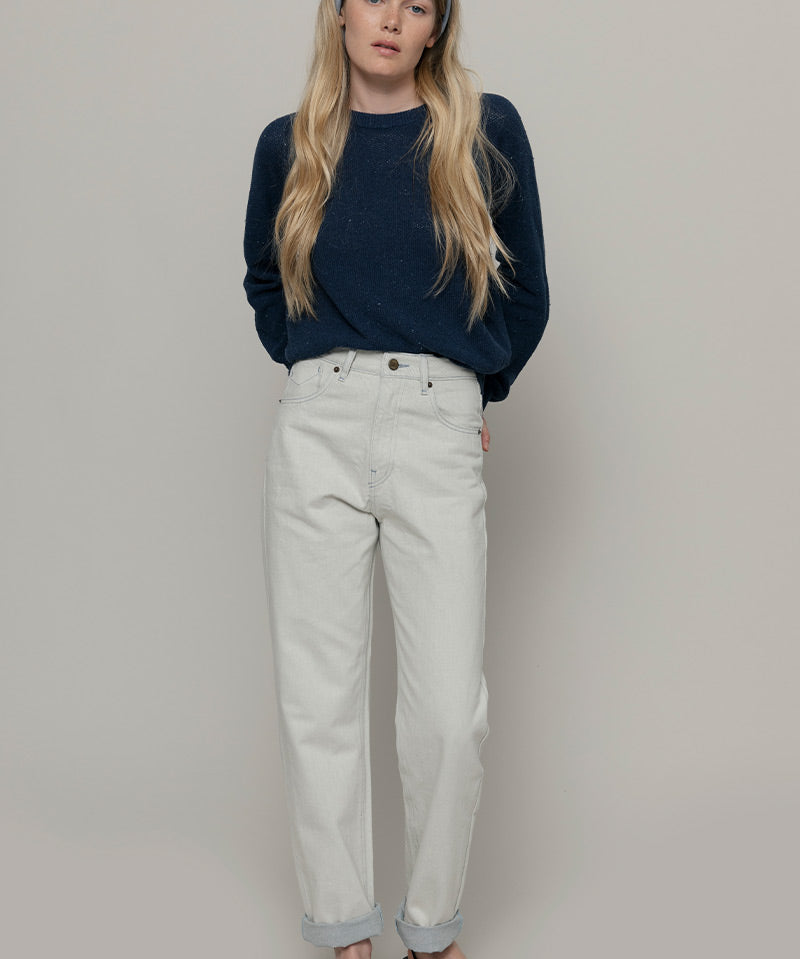 Maglia Donna Denim Rigenerato Alice Blu Baltico