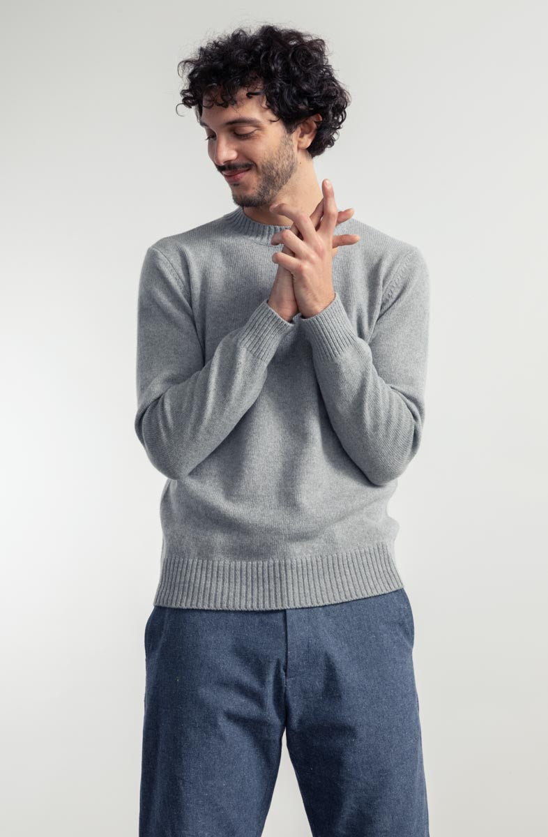 Grigio | Maglia Uomo Lana Rigenerata Ferruccio