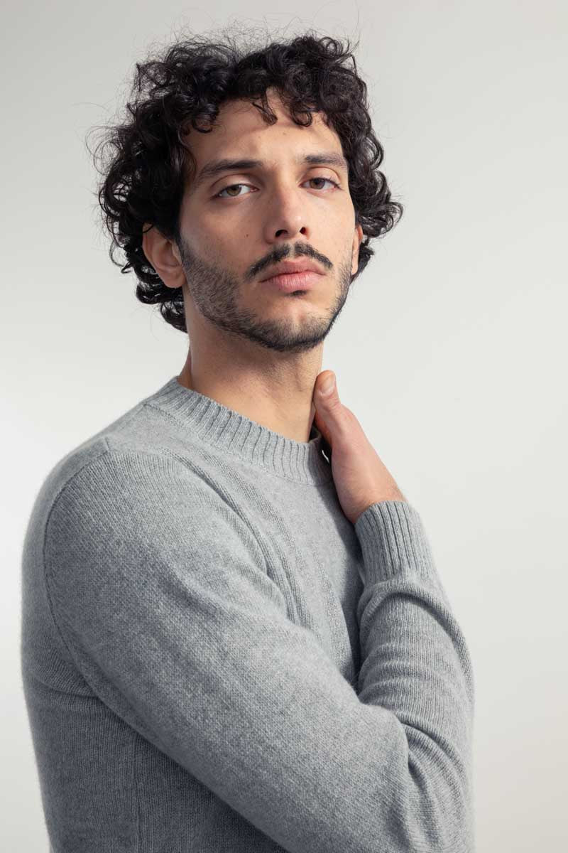 Grigio | Maglia Uomo Lana Rigenerata Ferruccio