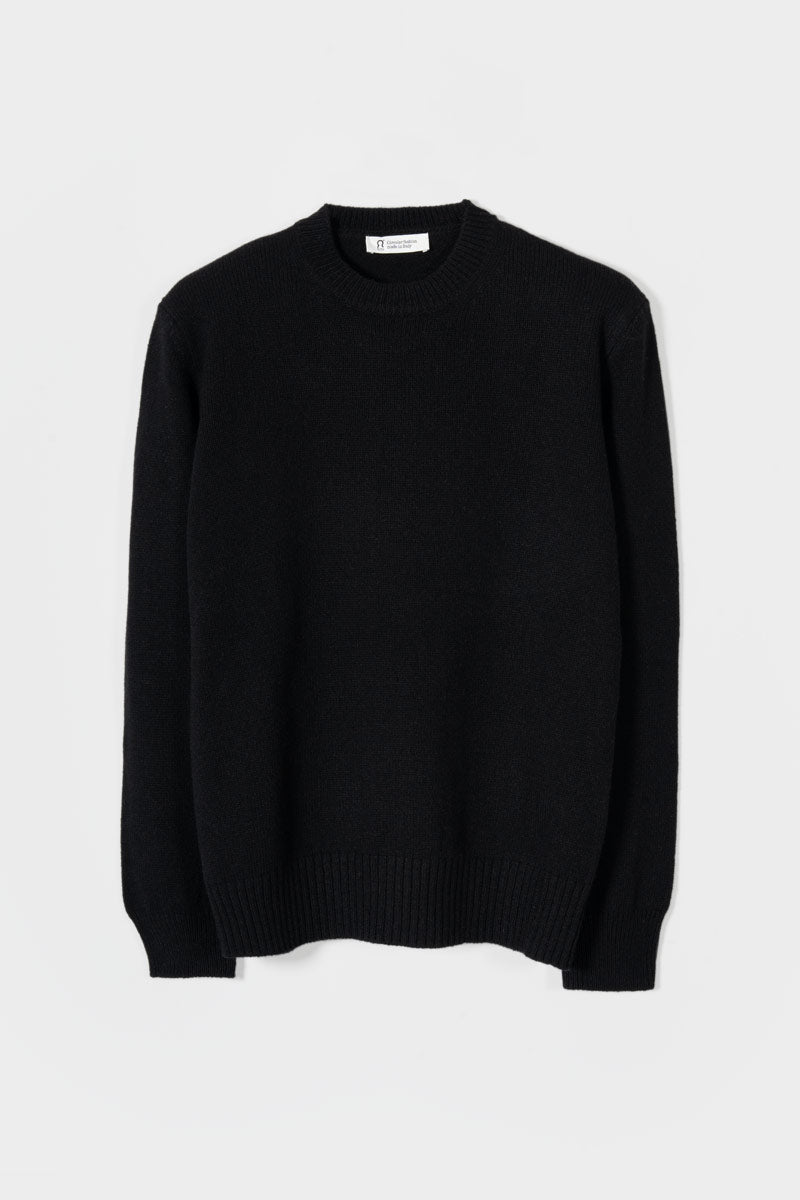 Maglia Donna Cashmere Rigenerato Edda Nero Ardesia