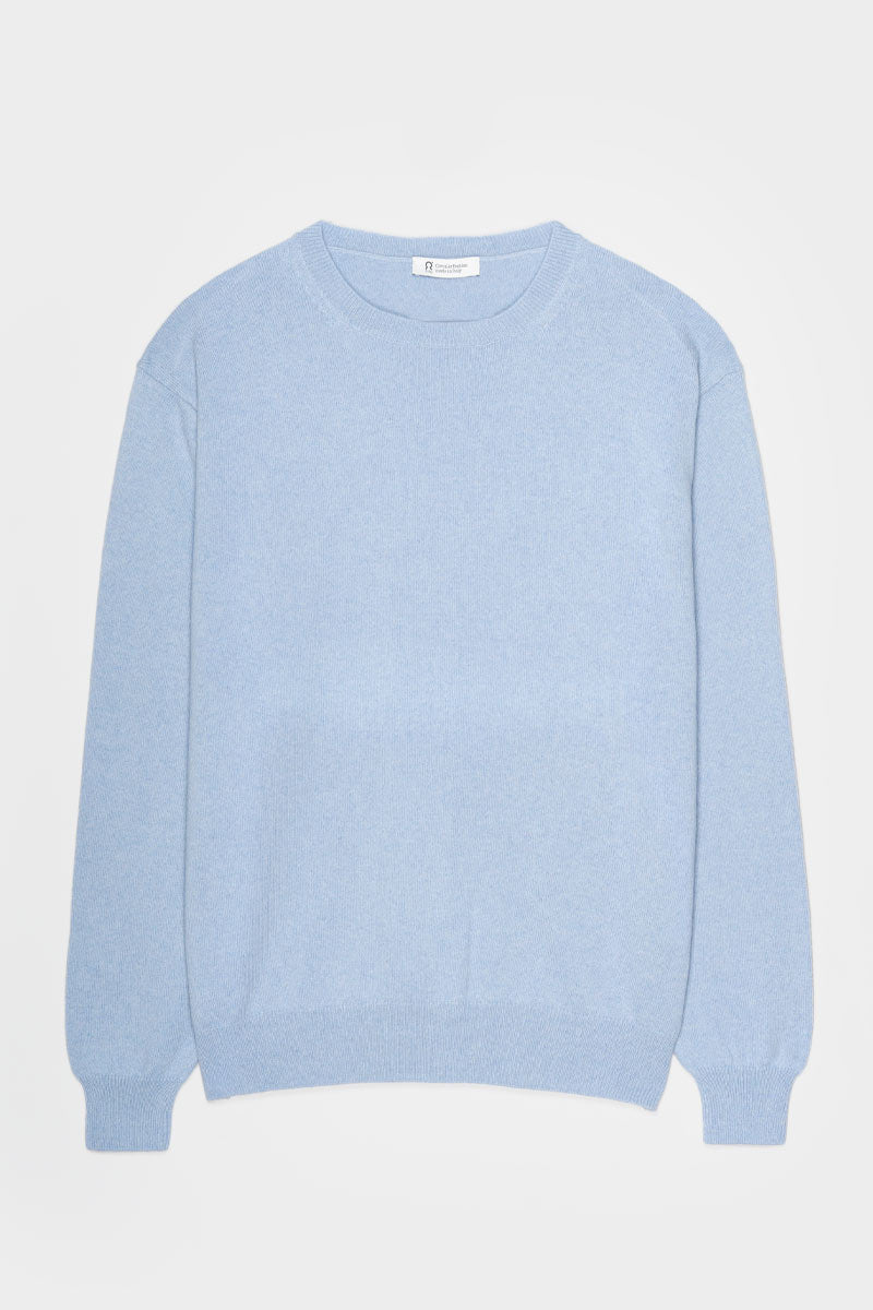 Azzurro Nuvola | Maglia Uomo Light Cashmere Rigenerato Alessio