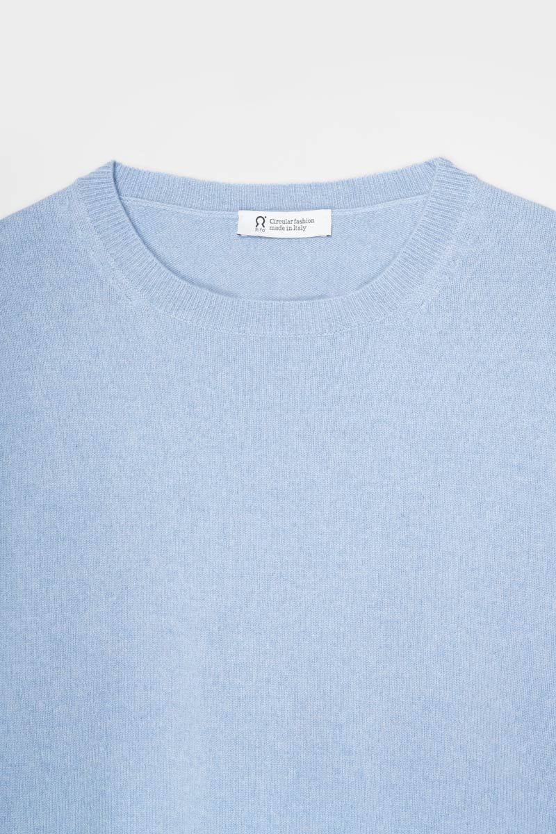 Azzurro Nuvola | Maglia Uomo Light Cashmere Rigenerato Alessio