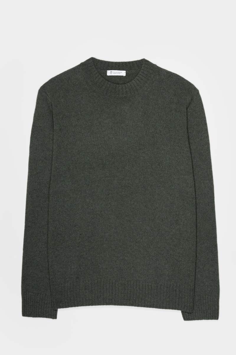 Verde Foresta | Maglia Uomo Lana Rigenerata Ferruccio