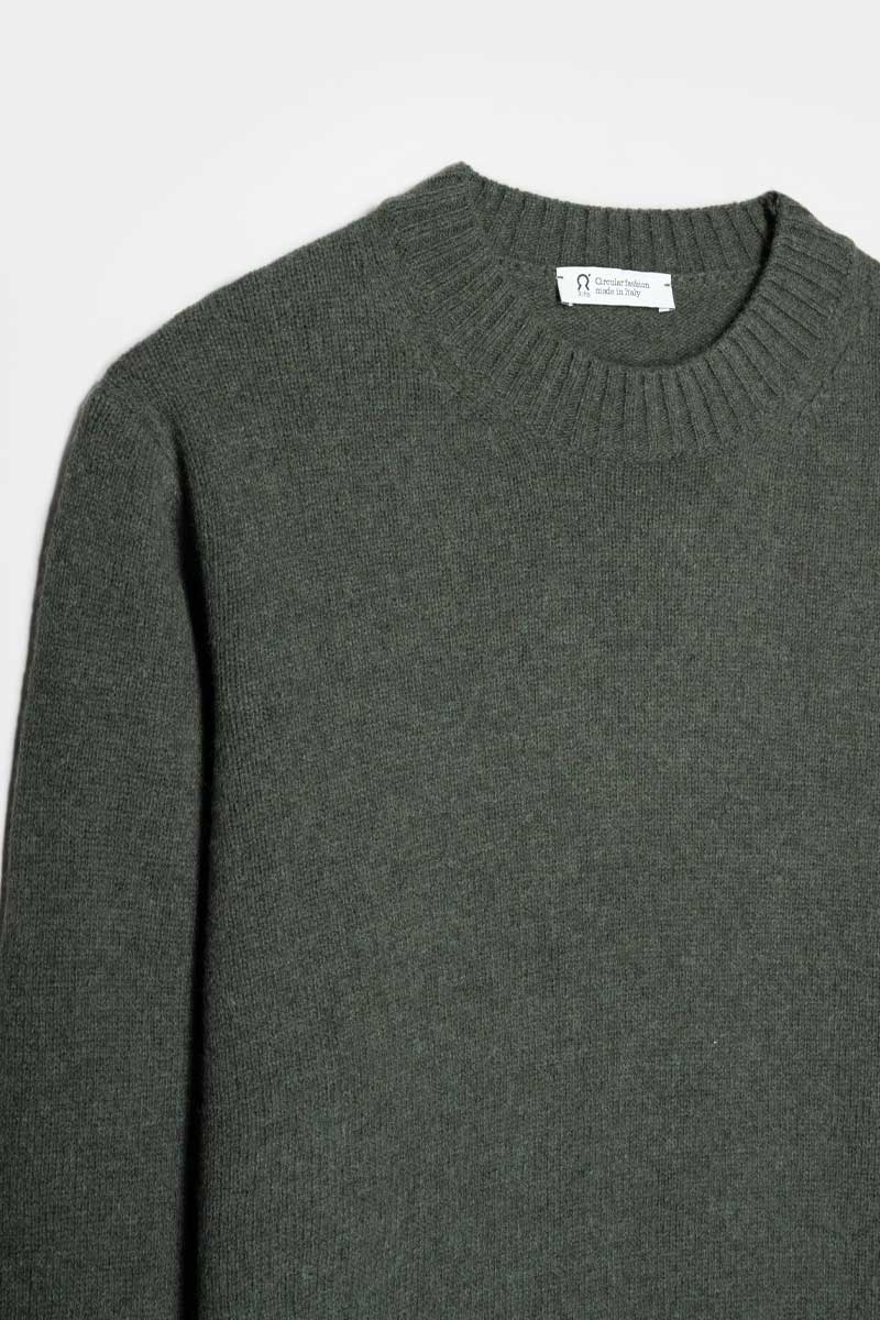 Verde Foresta | Maglia Uomo Lana Rigenerata Ferruccio