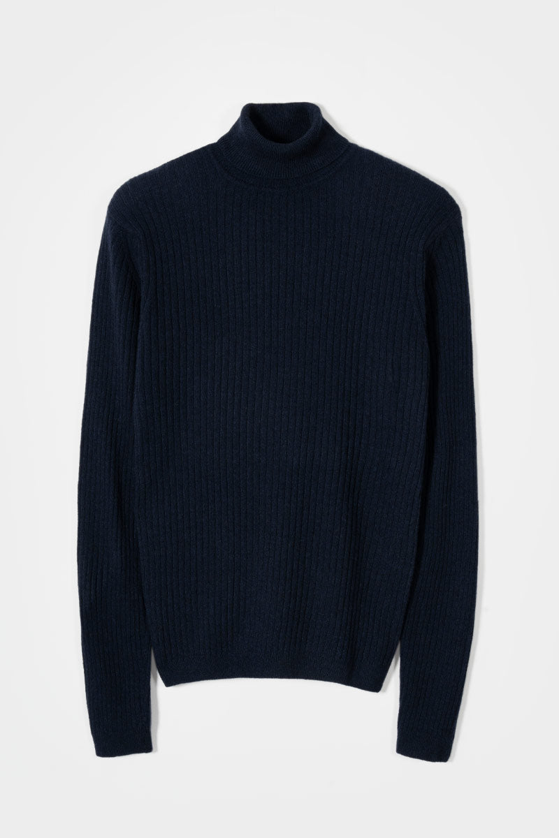 Maglione Collo Alto Cashmere Leggero Uomo - Rifò Lab Moda circolare made in Italy