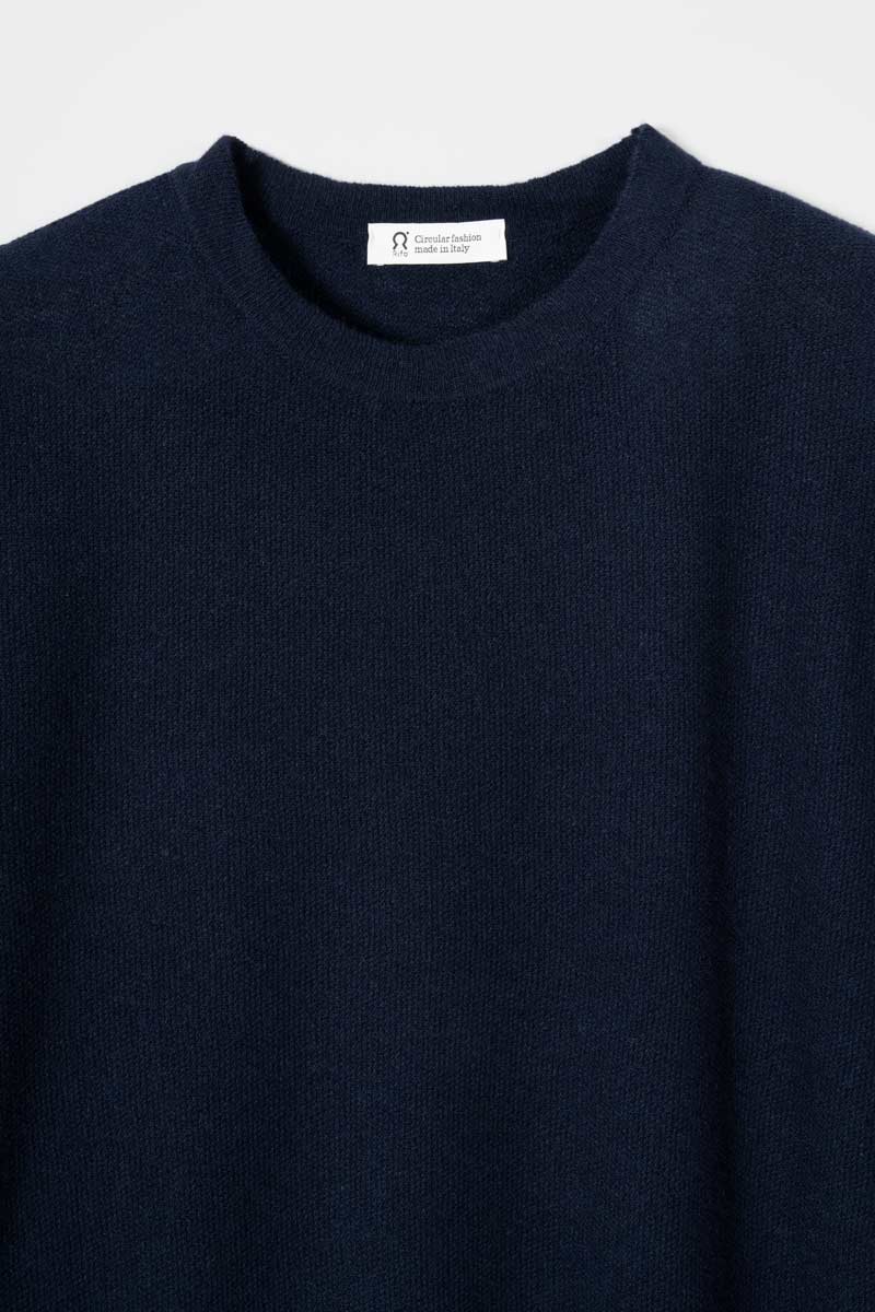 Knitted T shirt in Maglia Cashmere Leggero Uomo - Rifò Lab Moda circolare made in Italy