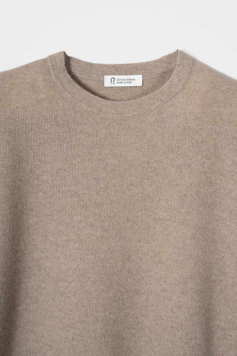 Knitted T shirt in Maglia Cashmere Leggero Uomo - Rifò Lab Moda circolare made in Italy