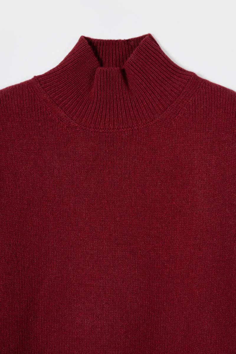 Maglia Collo Alto Donna Cashmere Rigenerato Ada - Rifò Lab Moda circolare made in Italy