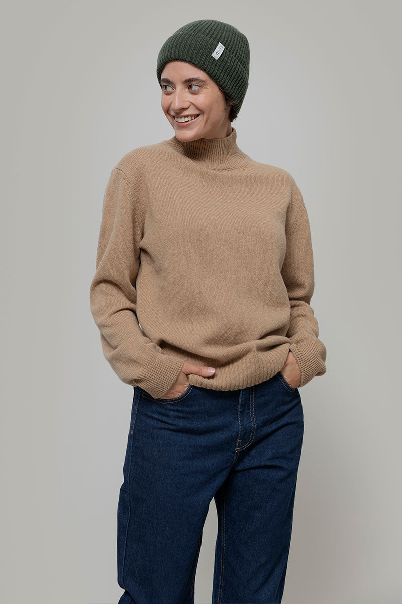 Maglia Collo Alto Donna Cashmere Rigenerato Ada - Rifò Lab Moda circolare made in Italy