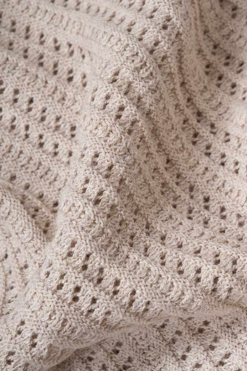 Abito Donna Traforato Cotone Rigenerato Mena Beige