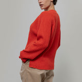 Maglia Scollo a V Donna Lana Manon - Rifò Lab Moda circolare made in Italy