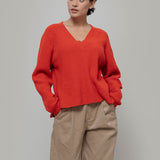 Maglia Scollo a V Donna Lana Manon - Rifò Lab Moda circolare made in Italy