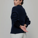 Maglia Donna Cashmere Rigenerato Melissa Blu - Rifò Lab Moda circolare made in Italy