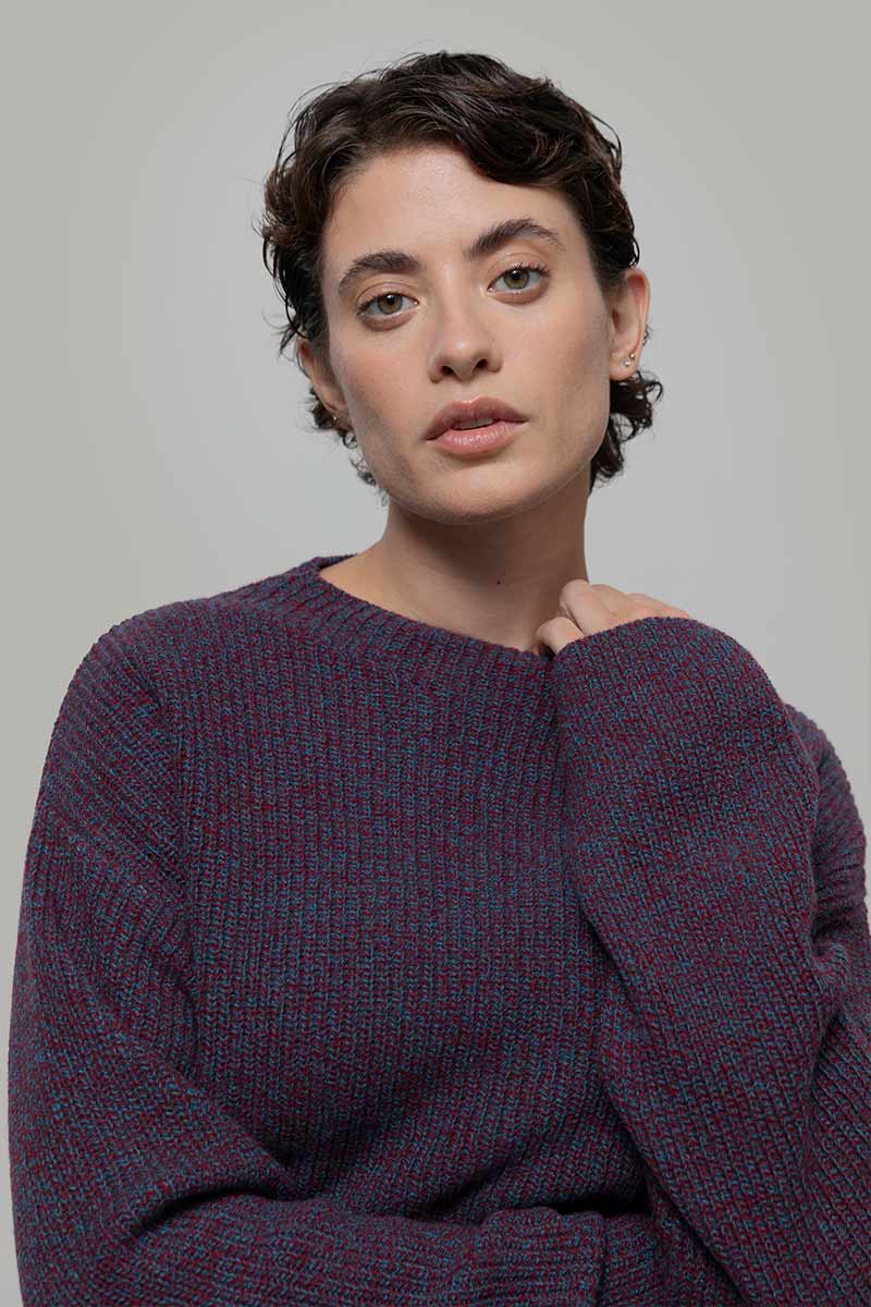 Maglia Donna Cashmere Rigenerato Melissa - Rifò Lab Moda circolare made in Italy
