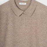 polo-uomo-cashmere-rigenerato-ezio-beige - Rifò Lab Moda circolare made in Italy