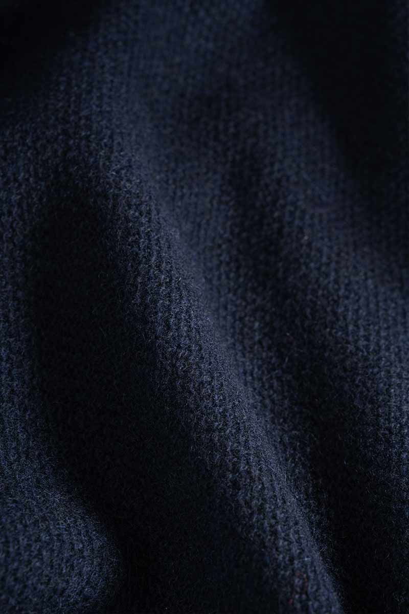 polo-uomo-cashmere-rigenerato-ezio-blu - Rifò Lab Moda circolare made in Italy