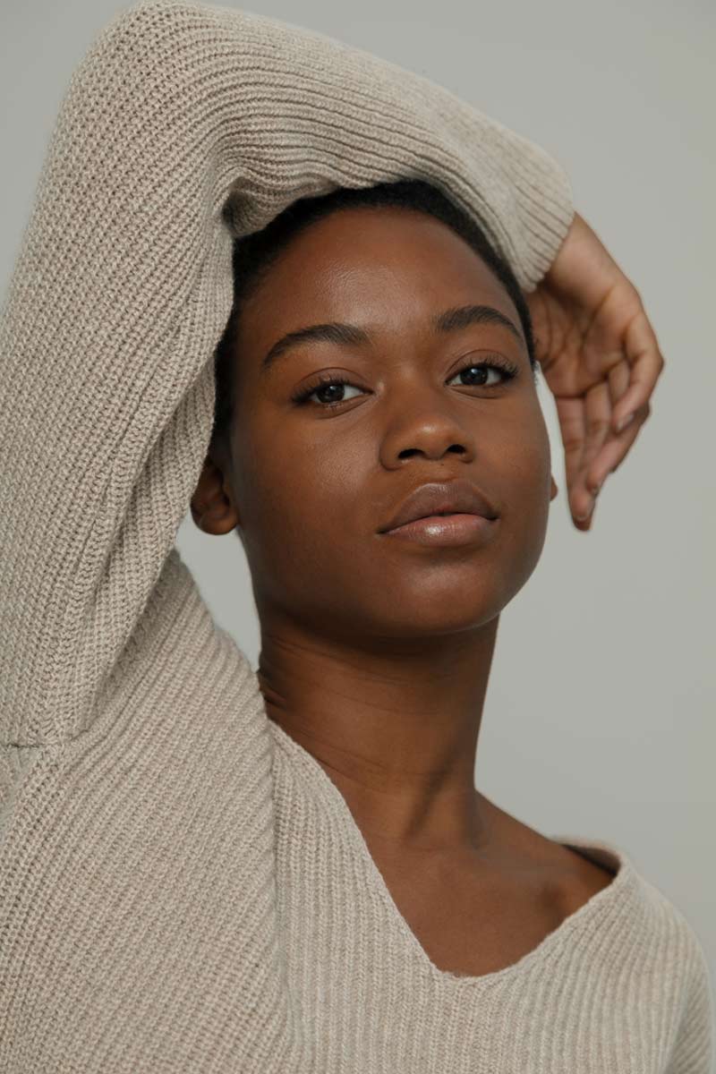 Maglia Donna Cashmere Rigenerato Ester Beige